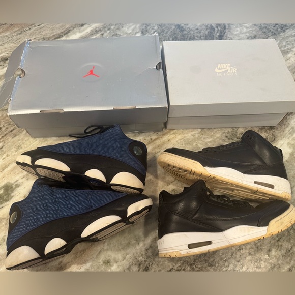 Nike Air Jordan 3 & Jordan 13 bundle size 8.5 - Picture 1 of 16